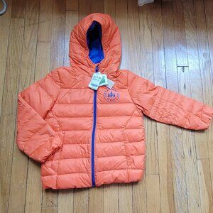 NWT BOYS HOODED  LIGHT PUFFER JACKET SIZE 8-9